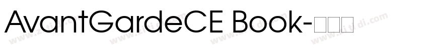 AvantGardeCE Book字体转换